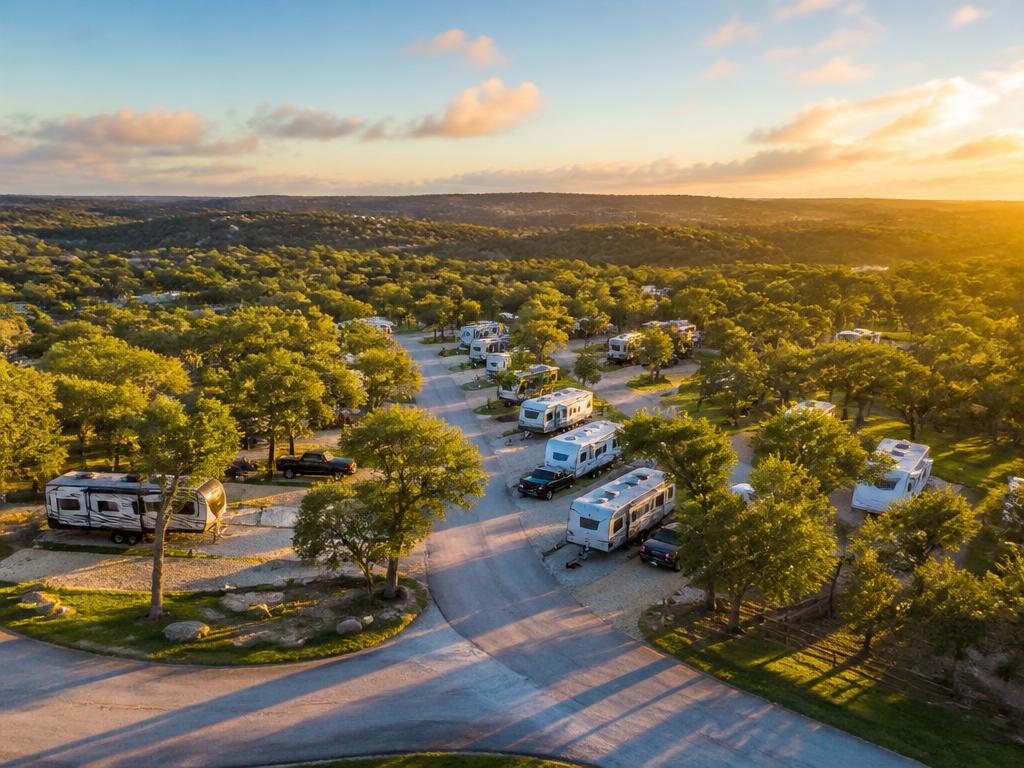 RV park in the Texas Hill Country